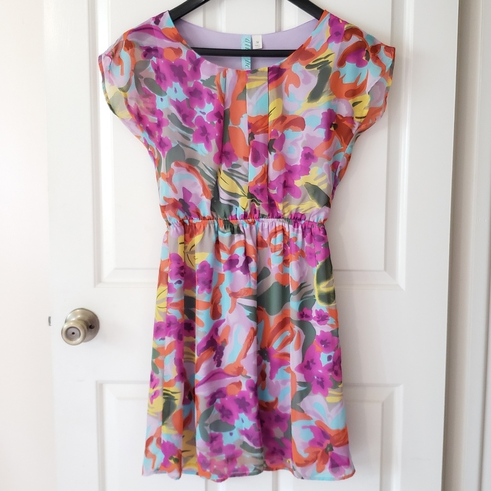 3/$30 Lavender floral print dress